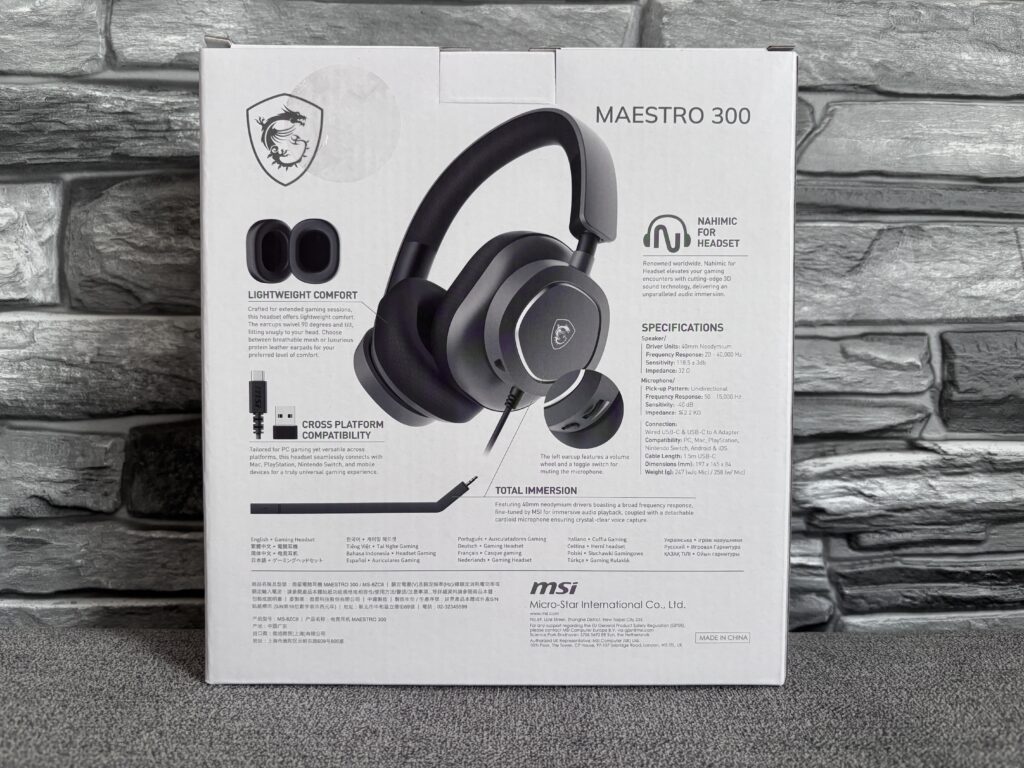 Recenzja słuchawek MSI Maestro 300 18 IMG 4675