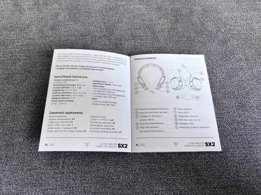 Secret Gear SX2 Ultra - recenzja bezprzewodowych słuchawek gamingowych 50 IMG 4884
