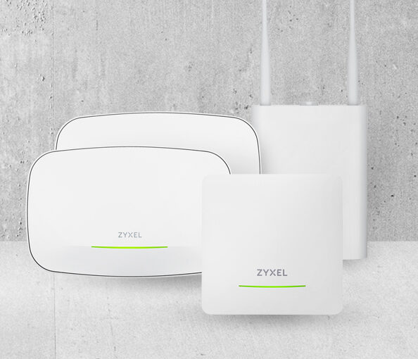 Zyxel Networks rozszerza ofertę produktów zgodnych z OpenWiFi o cztery punkty dostępowe WiFi 7 dla ISP 17 Cztery punkty dostępowe Zyxel Networks, kompatybilne z OpenWiFi, na tle szarej ściany