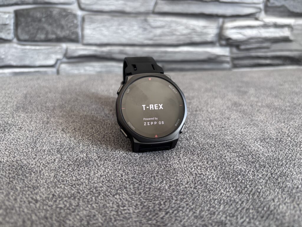 Recenzja Amazfit T-Rex 3 Pro 44 mm Tactical Black czyli mniejszy, czarny twardziel 45 Ekran