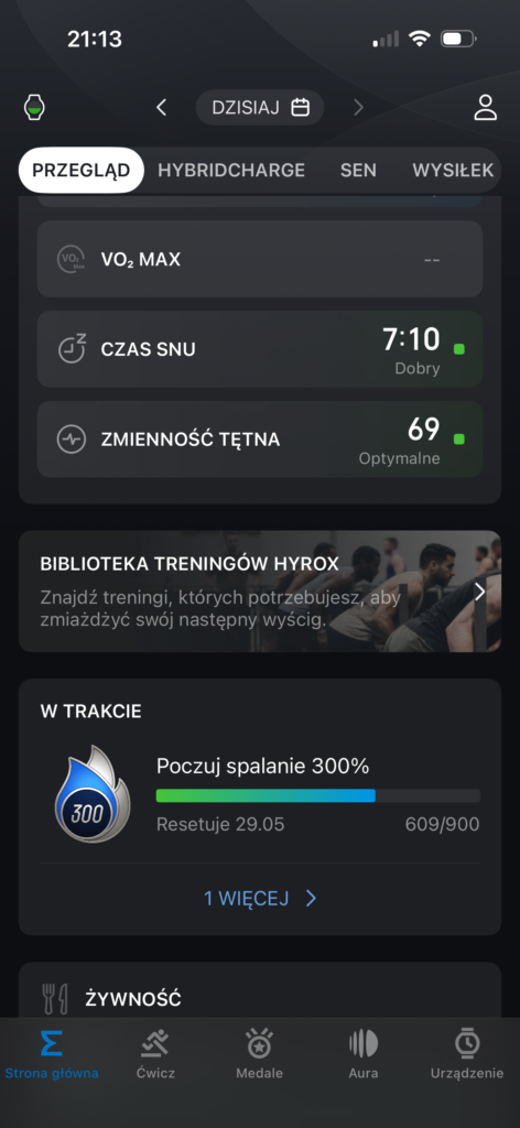 Recenzja Amazfit T-Rex 3 Pro 44 mm Tactical Black czyli mniejszy, czarny twardziel 30 Aplikacja