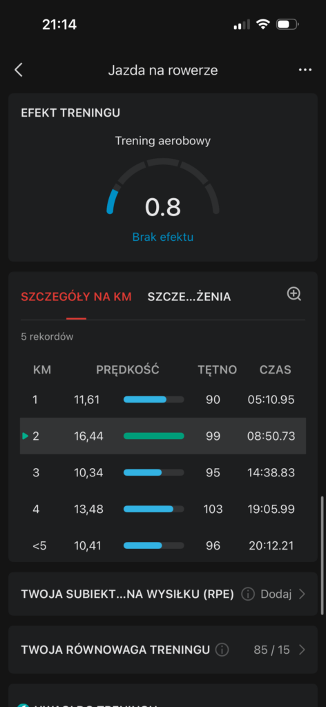 Recenzja Amazfit T-Rex 3 Pro 44 mm Tactical Black czyli mniejszy, czarny twardziel 52 Jazda w plenerze