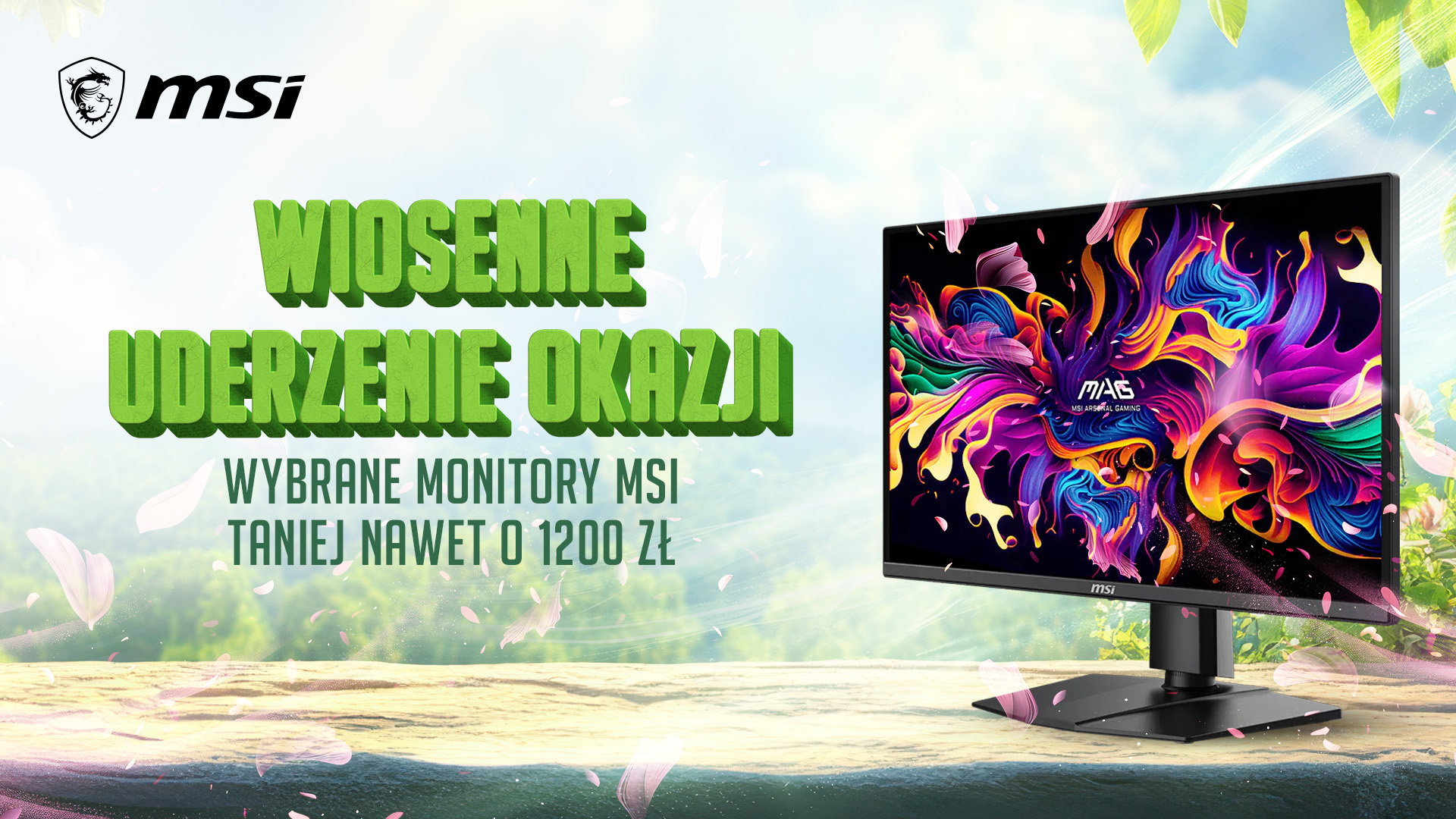 Wiosenne Uderzenie Okazji od MSI: monitory QD-OLED tańsze nawet o 1200 zł