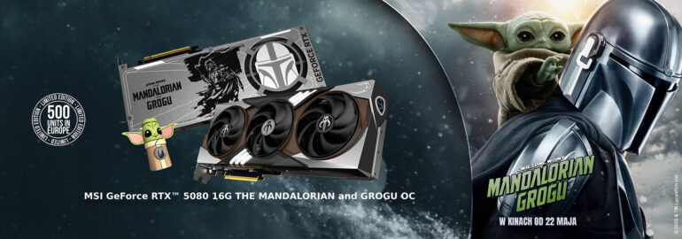 Limitowana RTX 5080 od MSI: Mandalorian i Grogu na Twojej karcie graficznej