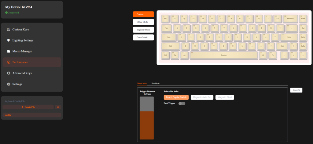Marvo Magma M40 Magnetic - magnetyczna klawiatura 8K w cenie zwykłego mechanika 25 Aplikacja
