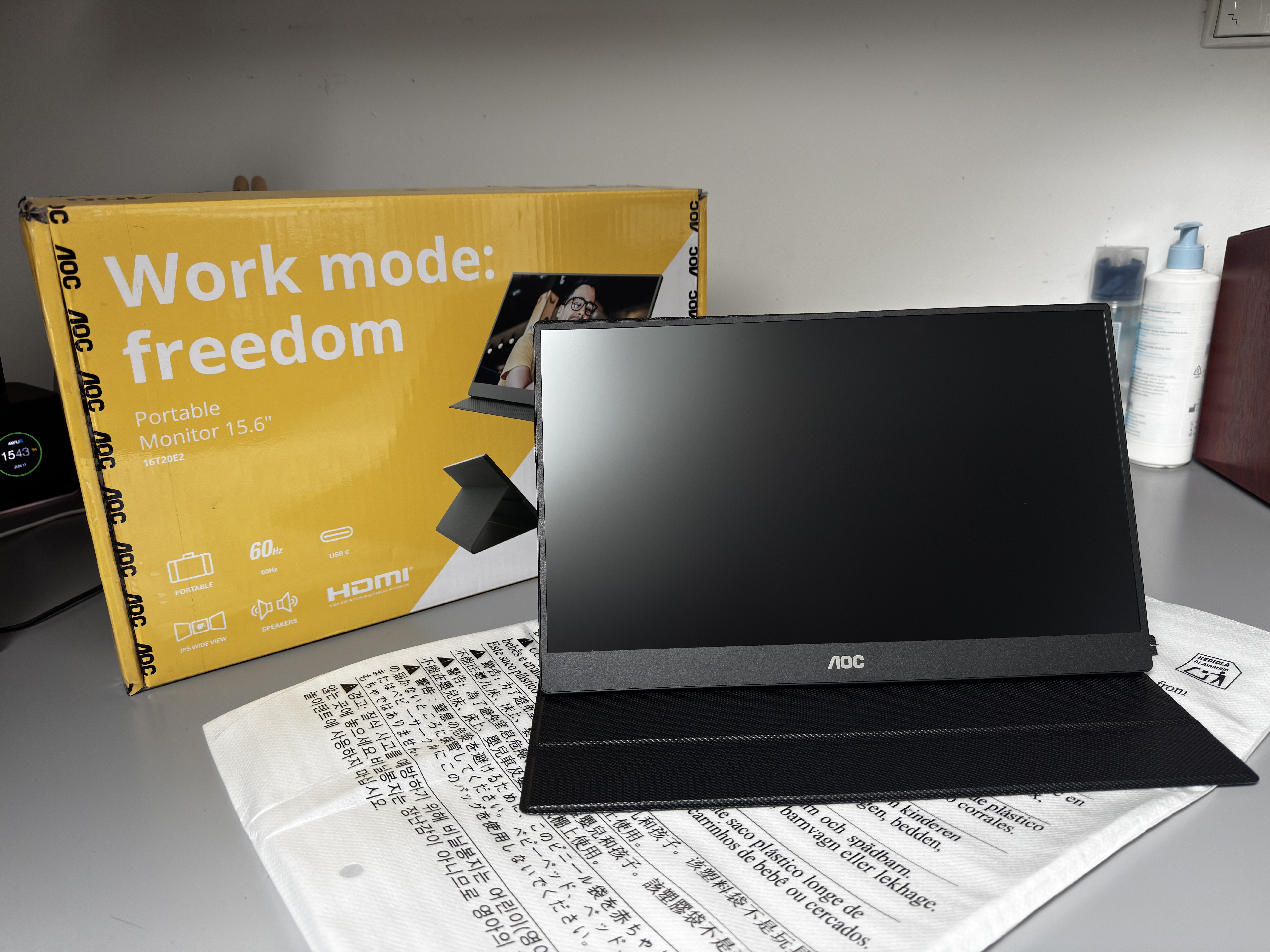 AOC 16T20E2 – recenzja przenośnego monitora IPS Full HD, lekki, praktyczny i tani