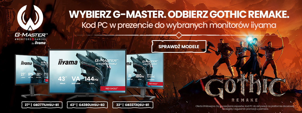 iiyama G-Master i THQ Nordic łączą siły przy polskiej premierze Gothic Remake