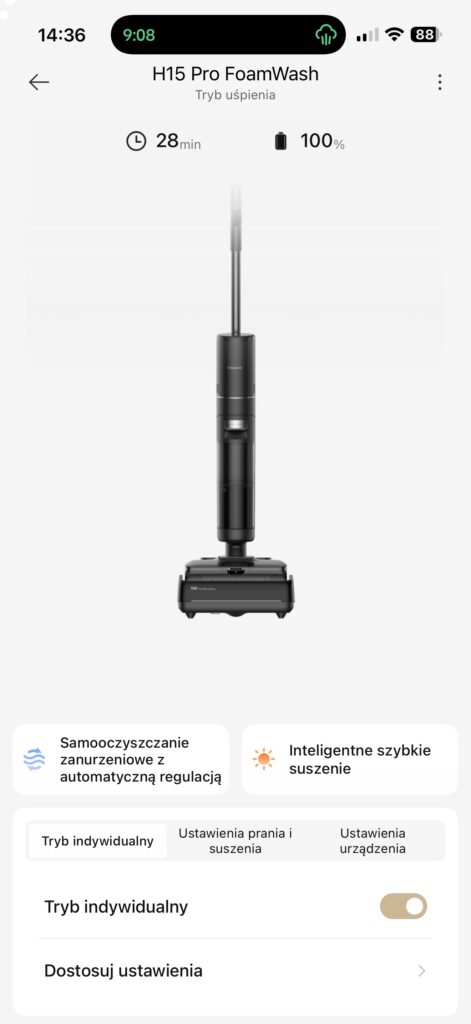 Dreame H15 Pro Heat - doskonały w pionie, jak i w poziomie 8 Dreame H15 Pro Heat
