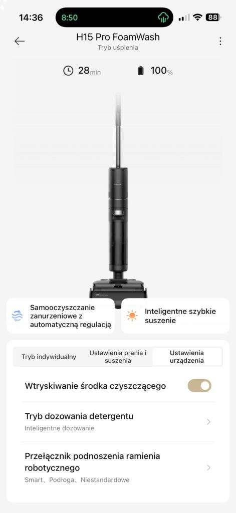 Dreame H15 Pro Heat - doskonały w pionie, jak i w poziomie 12 Dreame H15 Pro Heat