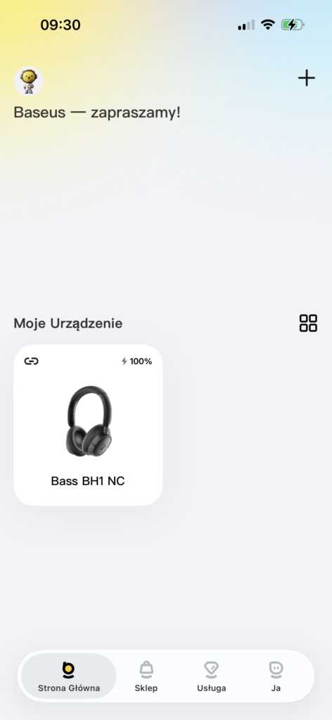 Baseus BH1 NC – słuchawki z ANC, LDAC i baterią, której nie trzeba często ładować 19 Aplikacja parowanie