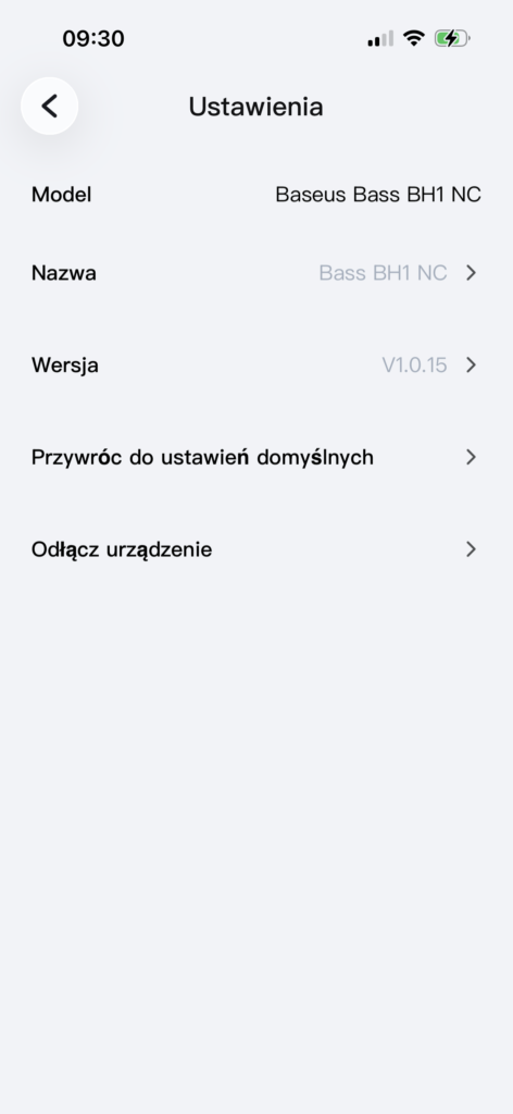 Baseus BH1 NC – słuchawki z ANC, LDAC i baterią, której nie trzeba często ładować 23 Aplikacja możliwości