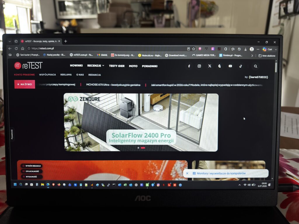 AOC 16T20E2 – recenzja przenośnego monitora IPS Full HD, lekki, praktyczny i tani 16 IMG 6742