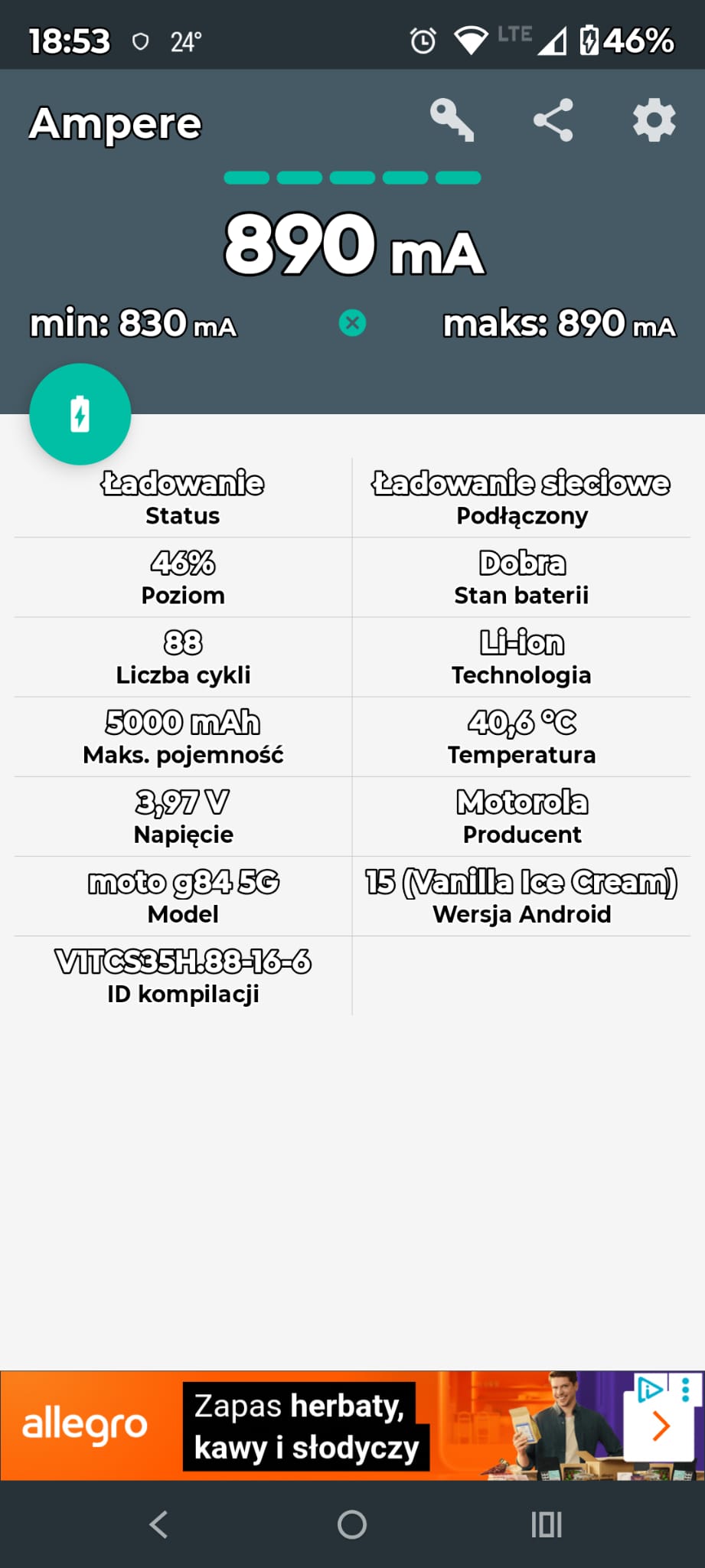 Recenzja TP-Link Tapo P300 – czy inteligentna listwa zasilająca ma sens? 9 Ładowanie z portów USB-A