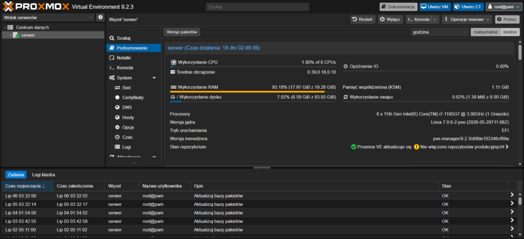 serwer Proxmox Virtual Environment (1)