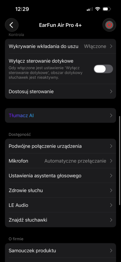 EarFun Air Pro 4+ - czarne słuchawki TWS z ANC, LDAC, aptX Lossless i zaskakująco bogatym wyposażeniem 20 IMG 7214