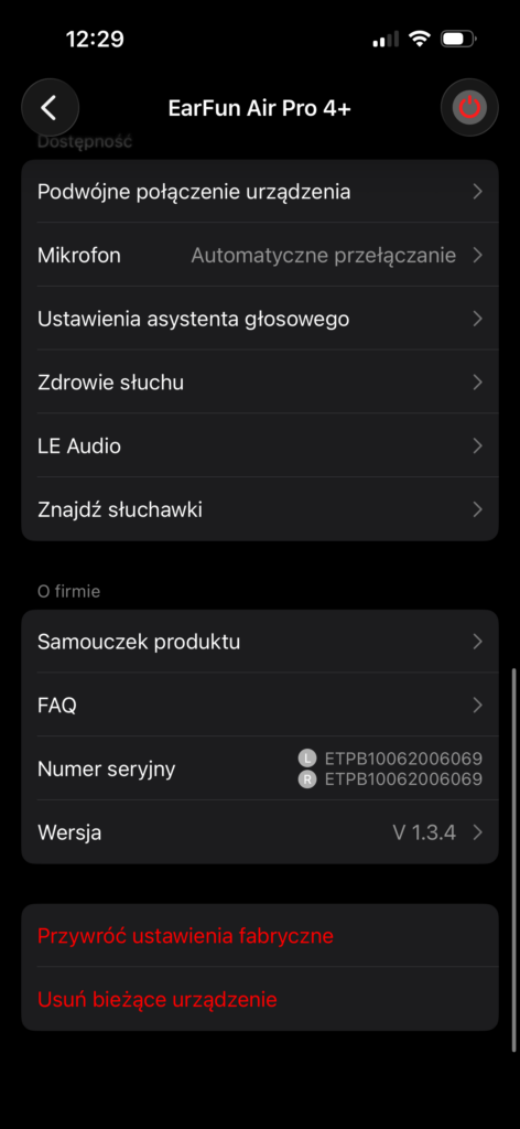 EarFun Air Pro 4+ - czarne słuchawki TWS z ANC, LDAC, aptX Lossless i zaskakująco bogatym wyposażeniem 21 IMG 7215