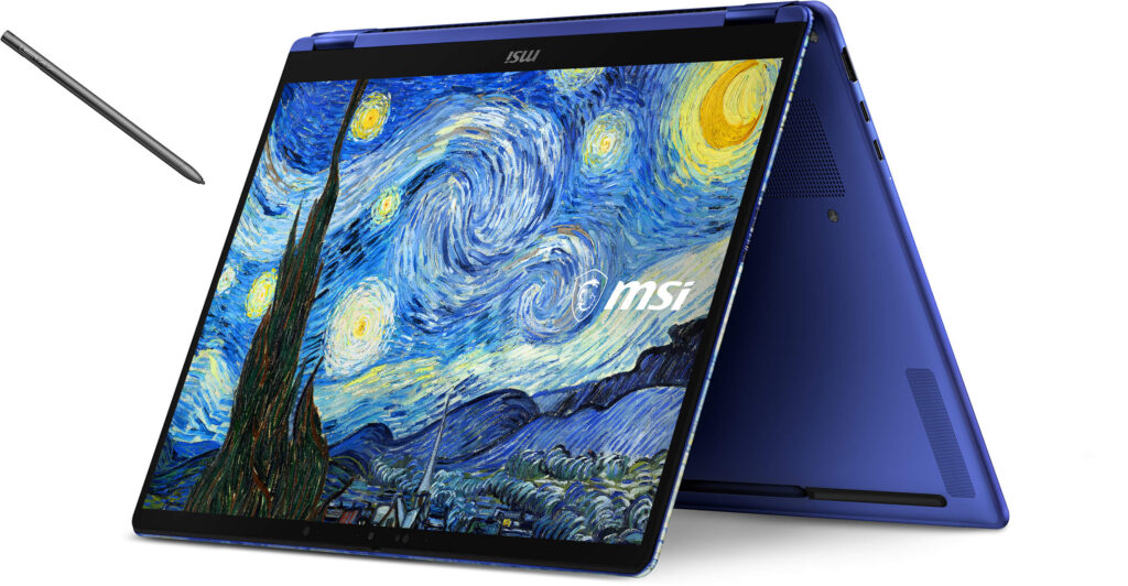 MSI NB Prestige14FlipAI+VincentvanGogh TheStarryNight photo17 (1)